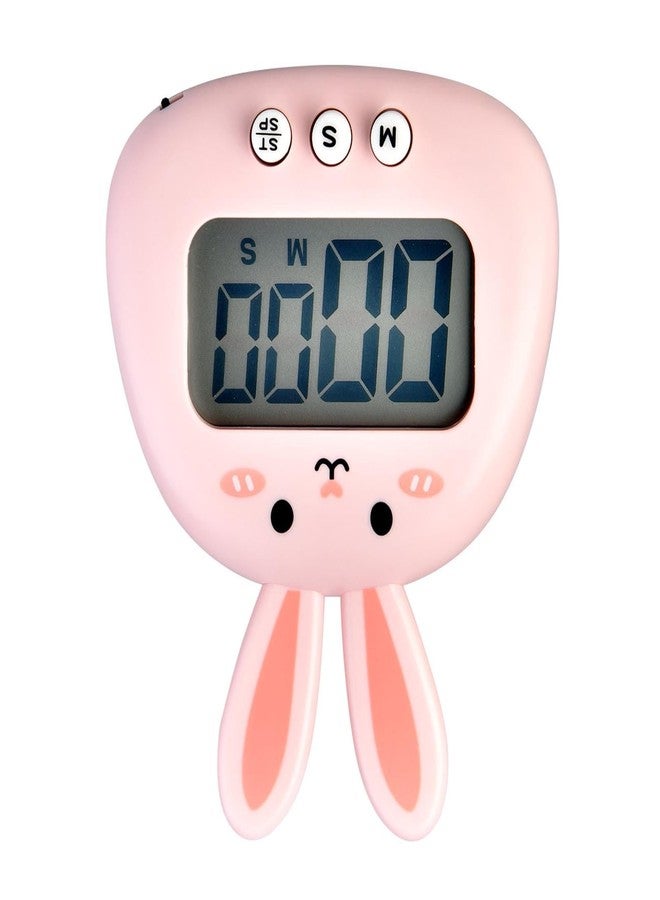 ZIZEV Classroom Timer, Kitchen Timer Magnetic Bunny Digital Countdown Timer, Cute Bunny Magnetic Easy Digital Kitchen Timer for Cooking Bake Accessories Sport Game Classroom - Image 4
